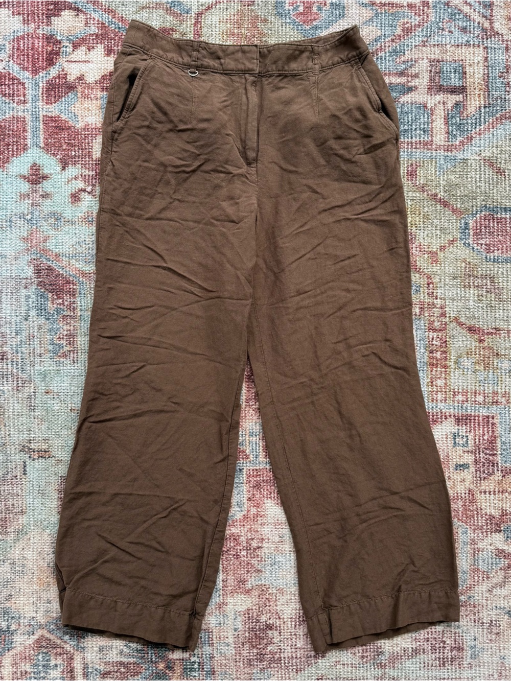 LOFT Womenβs Brown Relaxed Casual Pants